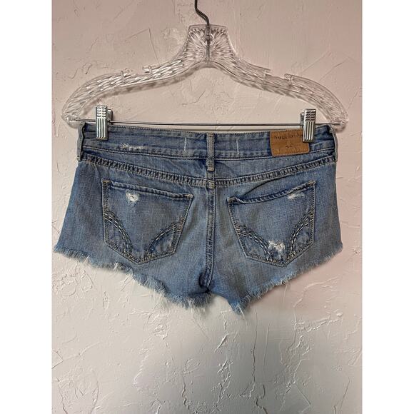 Y2K Hollister Lowrise Jean Shorts Sz 26 - Picture 4 of 4